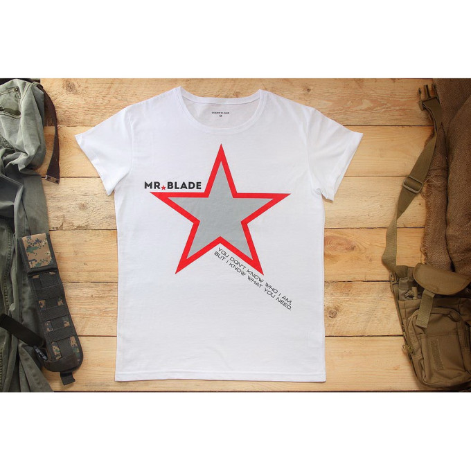 Футболка MR BLADE ЗВЕЗДА XL (БЕЛЫЙ) MB195